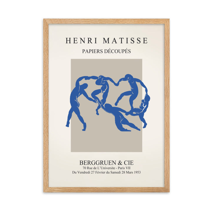 Poster - Henri Matisse, Papier Découpés blauer Tanz Henri Matisse Oak / 50×70 cm artlia