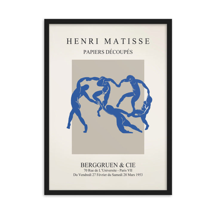 Poster - Henri Matisse, Papier Découpés blauer Tanz Henri Matisse Schwarz / 50×70 cm artlia