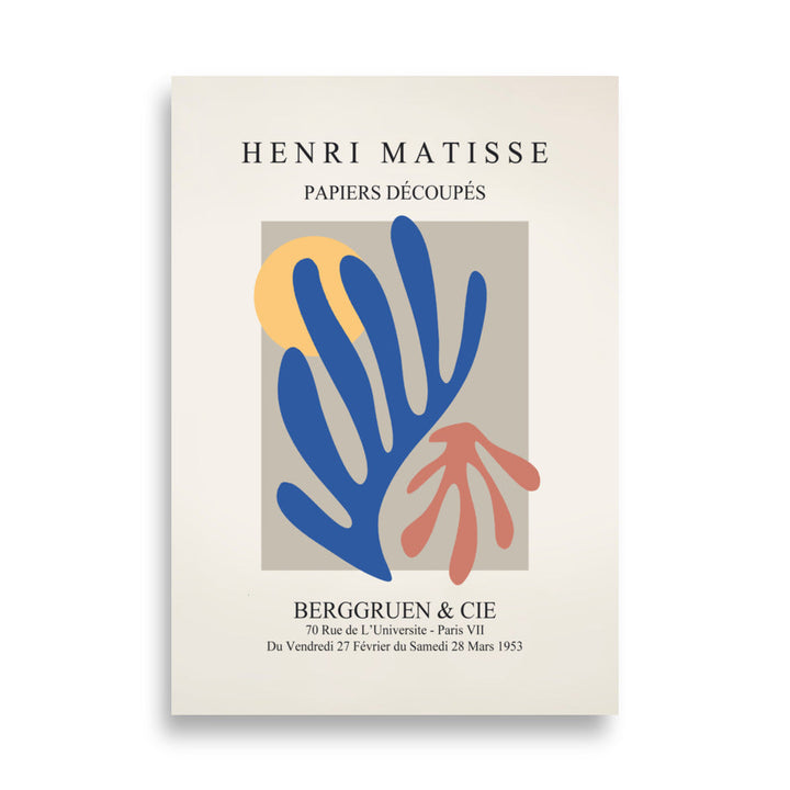 Poster - Henri Matisse, Papier Découpés bunter Garten Henri Matisse ohne Rahmen / 21×30 cm artlia