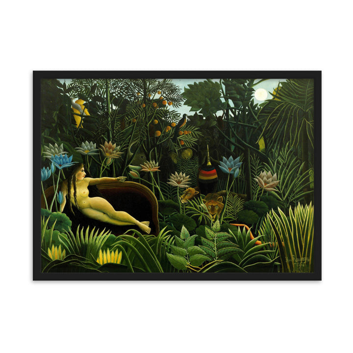 Poster - Henri Rousseau, Der Traum Henri Rousseau Schwarz / 50×70 cm artlia