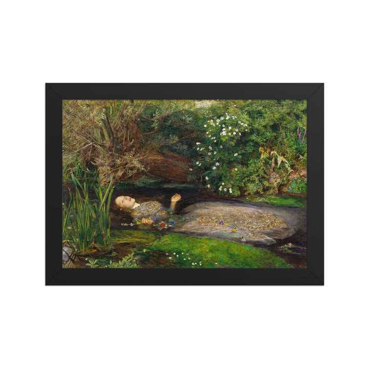 Poster - John Everett Millais, Ophelia John Everett Millais Schwarz / 21×30 cm artlia