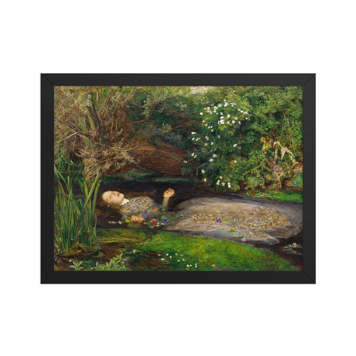 Poster - John Everett Millais, Ophelia John Everett Millais Schwarz / 30×40 cm artlia