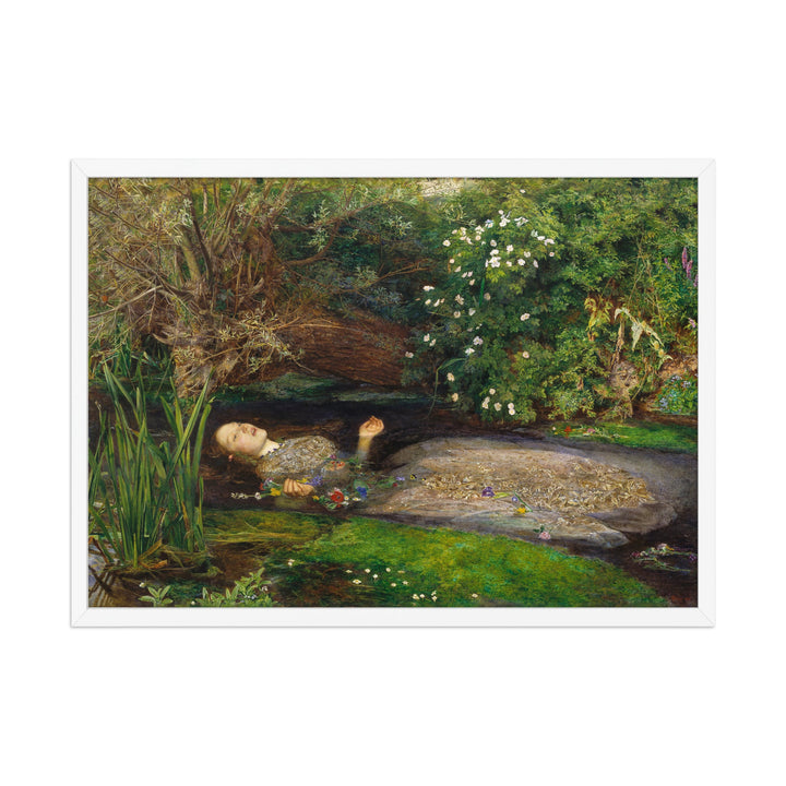 Poster - John Everett Millais, Ophelia John Everett Millais Weiß / 50×70 cm artlia