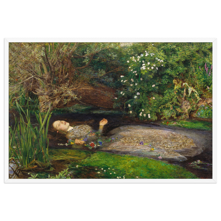 Poster - John Everett Millais, Ophelia John Everett Millais Weiß / 61×91 cm artlia