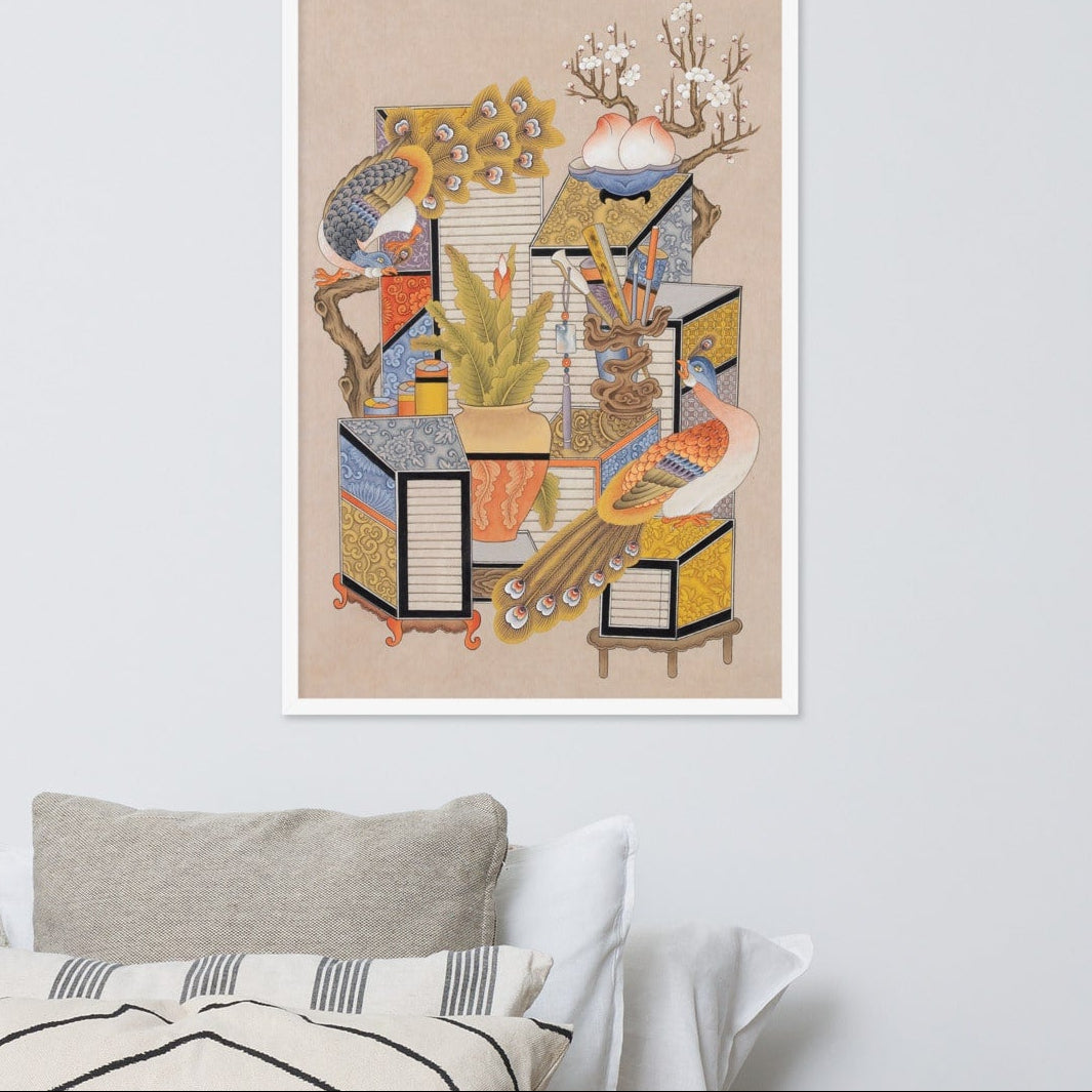 poster-korean-sehnsucht-nach-wissen-mit-pfau-longing-for-knowledge-with-peacock-seungmin-yoon_30_-min