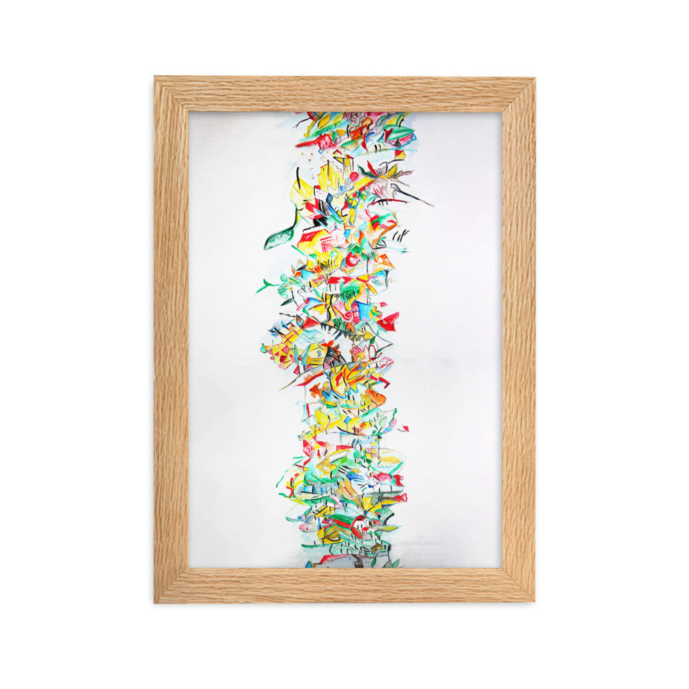 Poster - Lia Broecker-Jakob, Composition 2008-09-1 Oak / 21×30 cm artlia