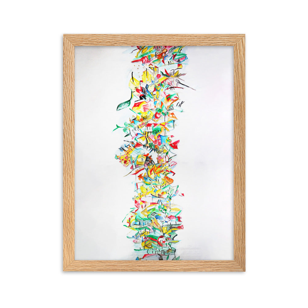 Poster - Lia Broecker-Jakob, Composition 2008-09-1 Oak / 30×40 cm artlia