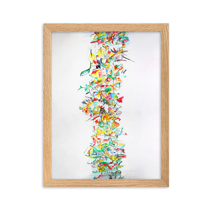 Poster - Lia Broecker-Jakob, Composition 2008-09-1 Oak / 30×40 cm artlia
