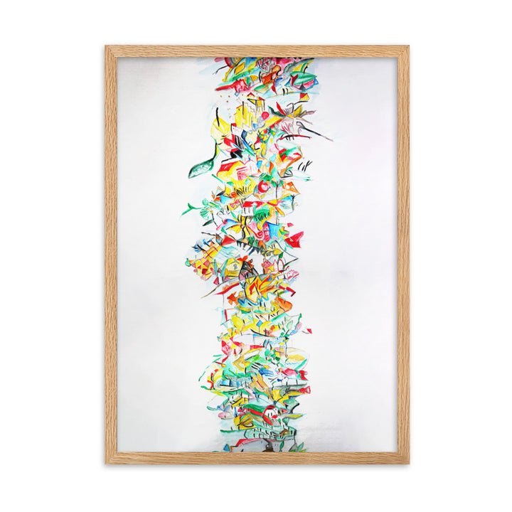 Poster - Lia Broecker-Jakob, Composition 2008-09-1 Oak / 50×70 cm artlia