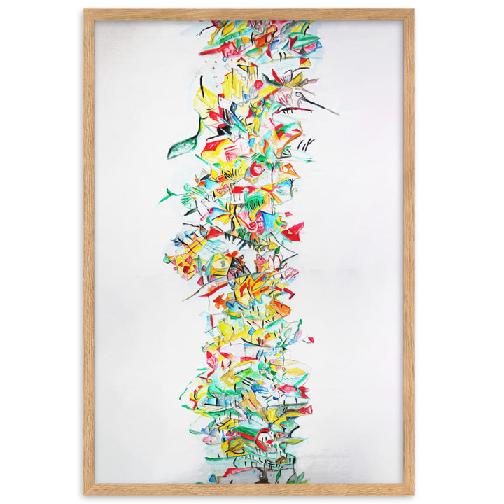 Poster - Lia Broecker-Jakob, Composition 2008-09-1 Oak / 61×91 cm artlia