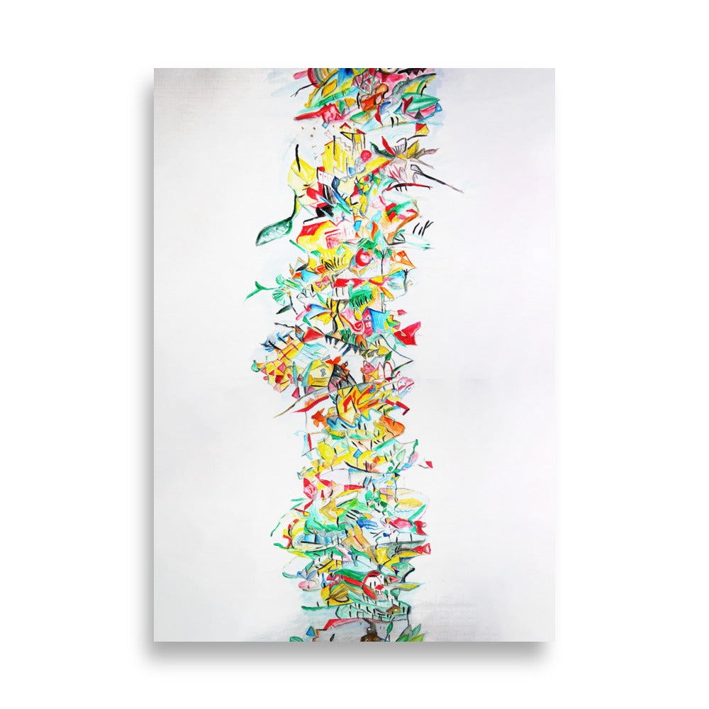 Poster - Lia Broecker-Jakob, Composition 2008-09-1 ohne Rahmen / 21×30 cm artlia