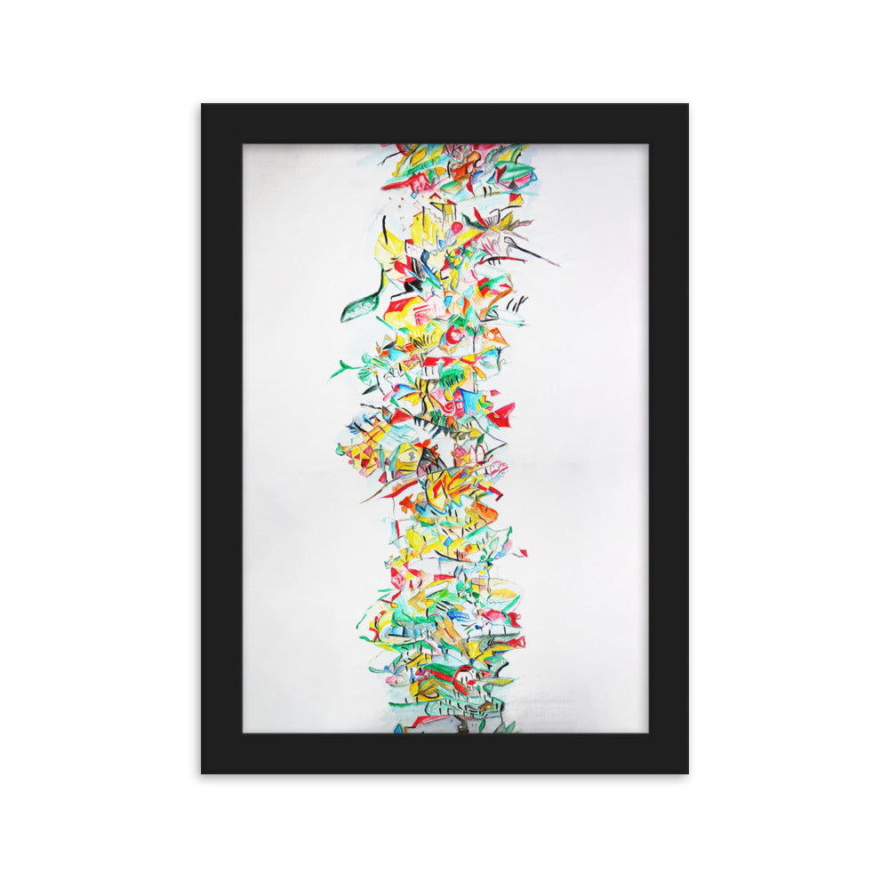 Poster - Lia Broecker-Jakob, Composition 2008-09-1 Schwarz / 21×30 cm artlia