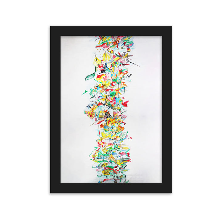 Poster - Lia Broecker-Jakob, Composition 2008-09-1 Schwarz / 21×30 cm artlia