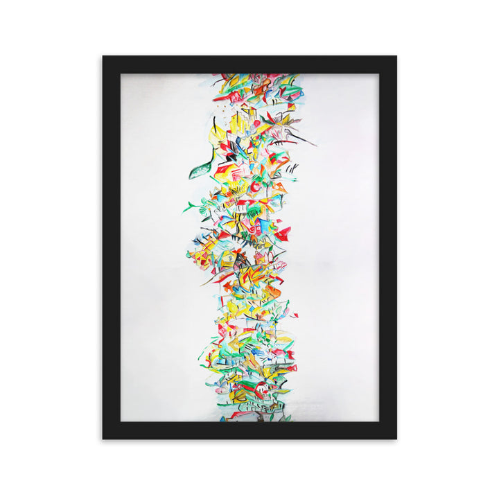 Poster - Lia Broecker-Jakob, Composition 2008-09-1 Schwarz / 30×40 cm artlia