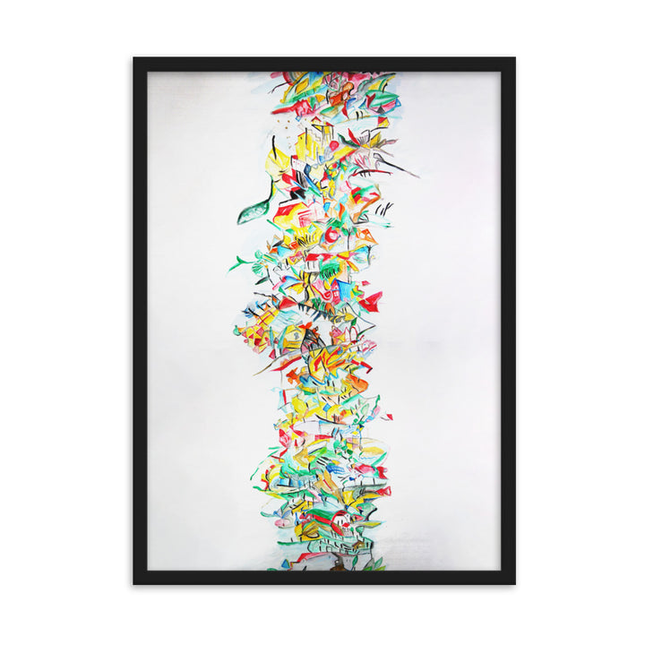 Poster - Lia Broecker-Jakob, Composition 2008-09-1 Schwarz / 50×70 cm artlia