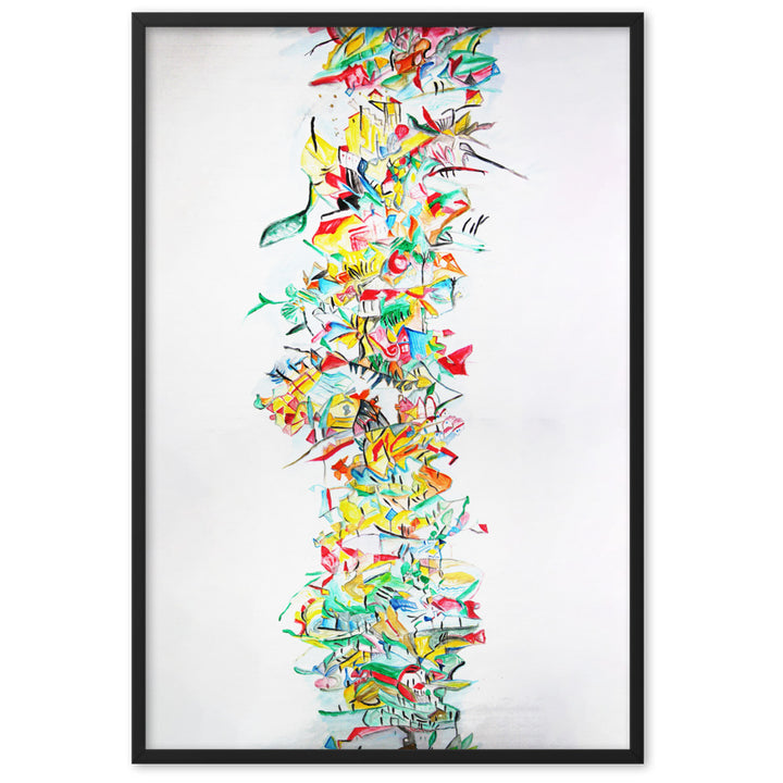 Poster - Lia Broecker-Jakob, Composition 2008-09-1 Schwarz / 61×91 cm artlia