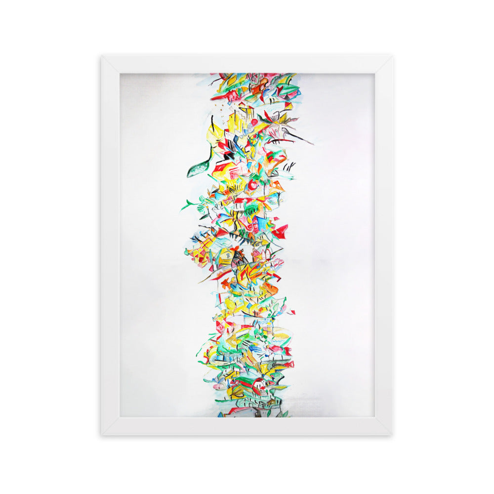 Poster - Lia Broecker-Jakob, Composition 2008-09-1 Weiß / 30×40 cm artlia