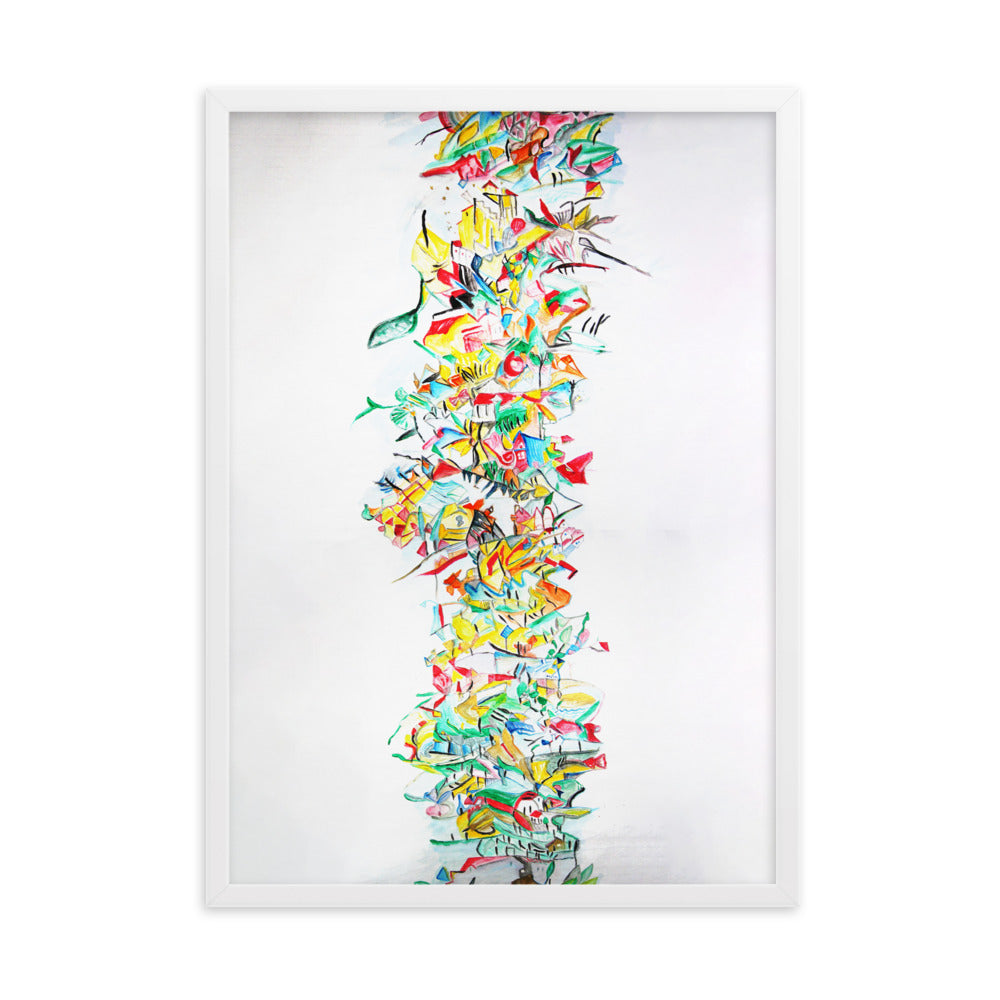Poster - Lia Broecker-Jakob, Composition 2008-09-1 Weiß / 50×70 cm artlia