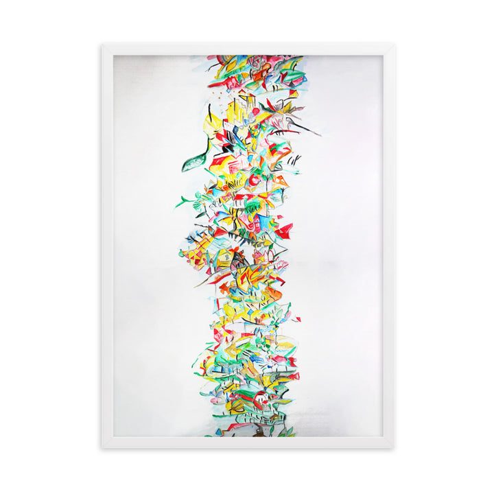 Poster - Lia Broecker-Jakob, Composition 2008-09-1 Weiß / 50×70 cm artlia