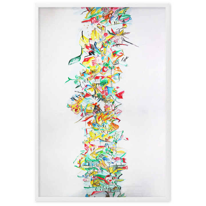 Poster - Lia Broecker-Jakob, Composition 2008-09-1 Weiß / 61×91 cm artlia