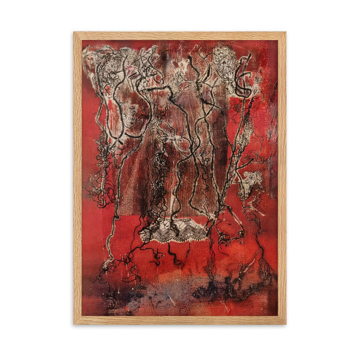 Poster - Lia Broecker-Jakob, Monotypie 5940 Oak / 50×70 cm artlia