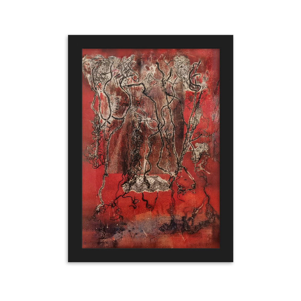Poster - Lia Broecker-Jakob, Monotypie 5940 Schwarz / 21×30 cm artlia