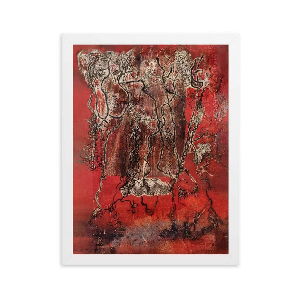 Poster - Lia Broecker-Jakob, Monotypie 5940 Weiß / 30×40 cm artlia