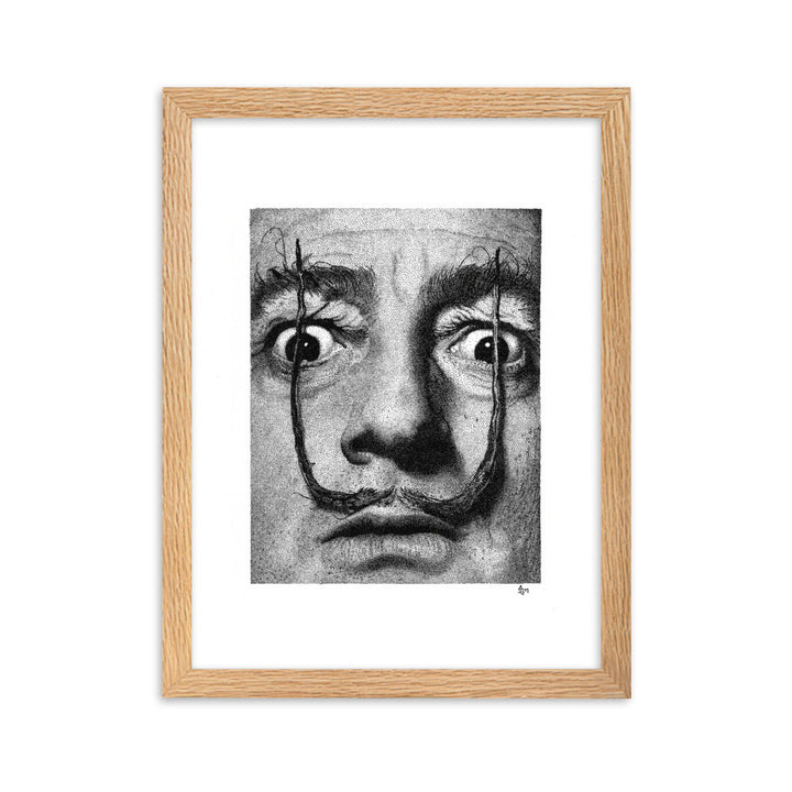 Poster mit Rahmen - Dali Pavel Illustrations Oak / 30×40 cm artlia