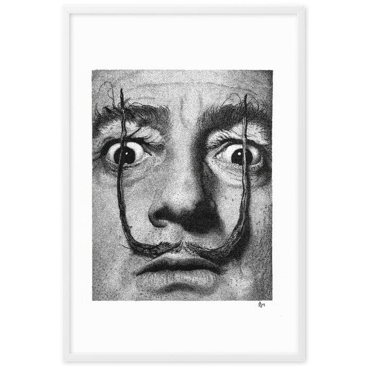 Poster mit Rahmen - Dali Pavel Illustrations Weiß / 61×91 cm artlia