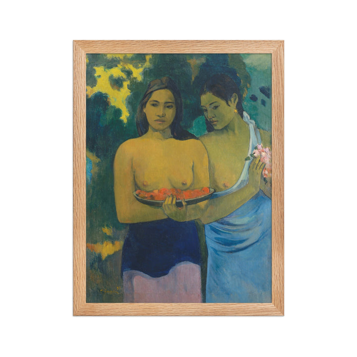 Poster - Paul Gauguin, Tahitische Frauen am Strand Paul Gauguin Oak / 30×40 cm artlia