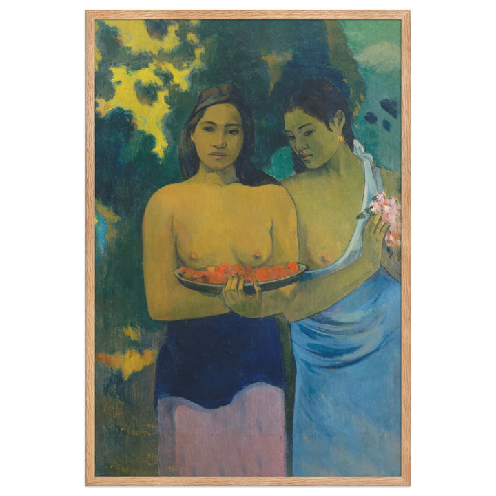 Poster - Paul Gauguin, Tahitische Frauen am Strand Paul Gauguin Oak / 61×91 cm artlia