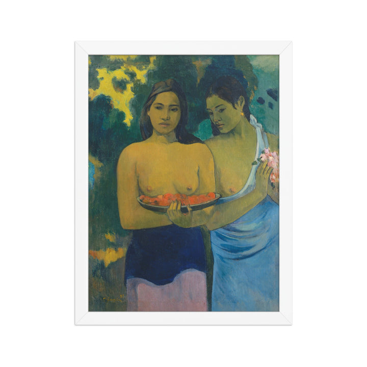 Poster - Paul Gauguin, Tahitische Frauen am Strand Paul Gauguin Weiß / 30×40 cm artlia