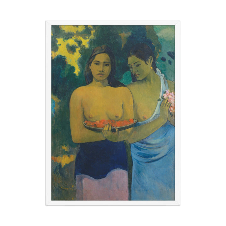 Poster - Paul Gauguin, Tahitische Frauen am Strand Paul Gauguin Weiß / 50×70 cm artlia