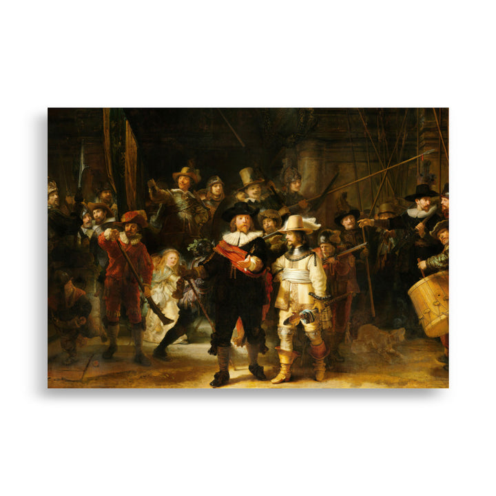 Poster - Rembrandt van Rijn, Die Nachtwache Rembrandt van Rijn ohne Rahmen / 21×30 cm artlia