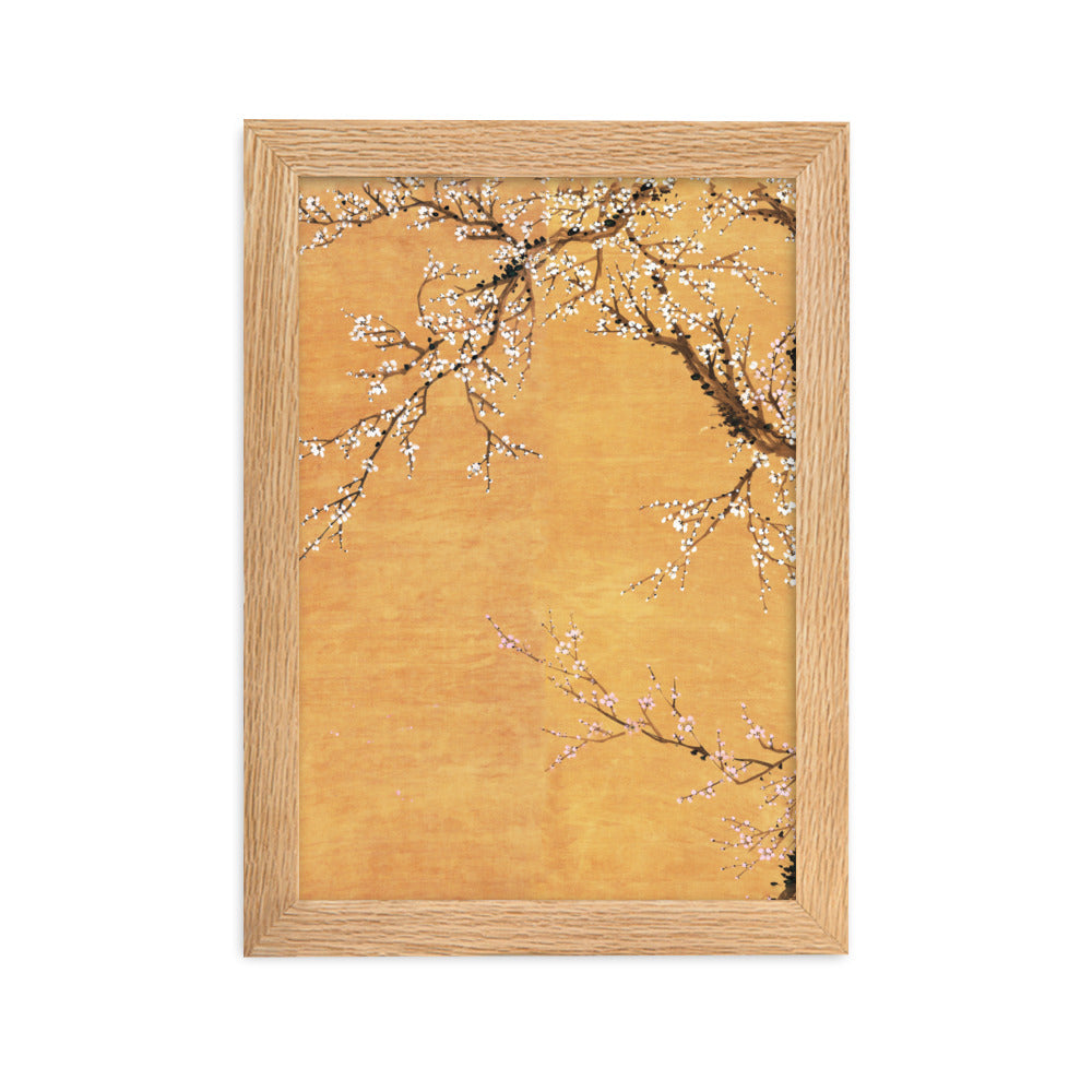 Poster - Rote und weiße Pflaumenblüten Jo Hee-ryong Oak / Teil 1 / 21×30 cm artlia