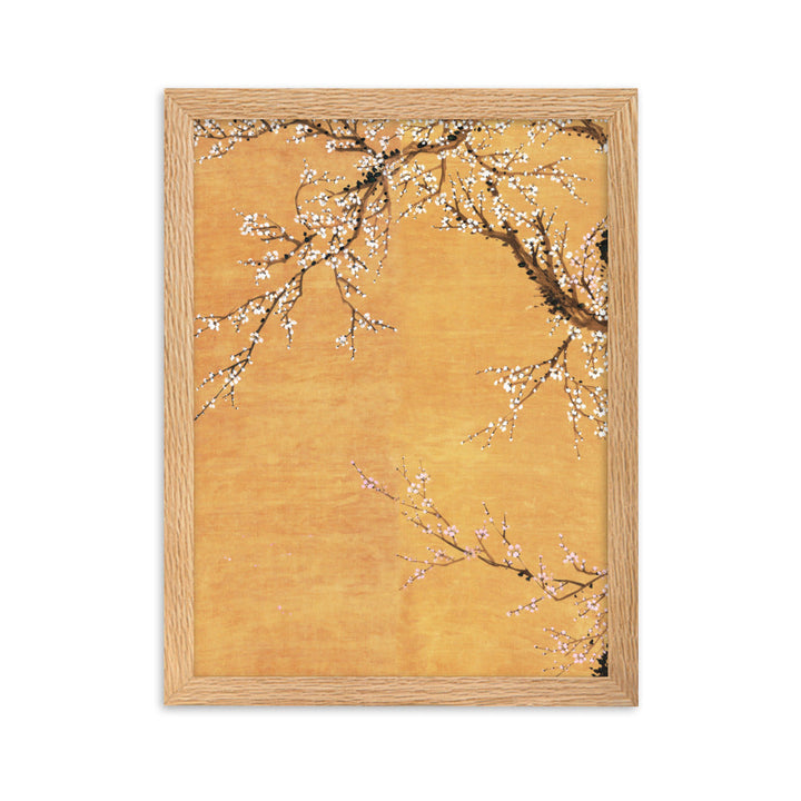 Poster - Rote und weiße Pflaumenblüten Jo Hee-ryong Oak / Teil 1 / 30×40 cm artlia
