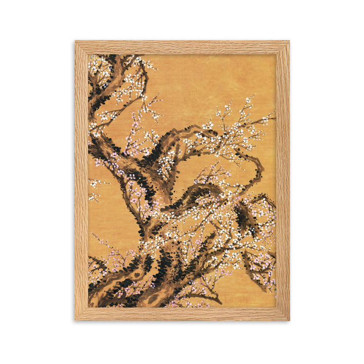 Poster - Rote und weiße Pflaumenblüten Jo Hee-ryong Oak / Teil 2 / 30×40 cm artlia