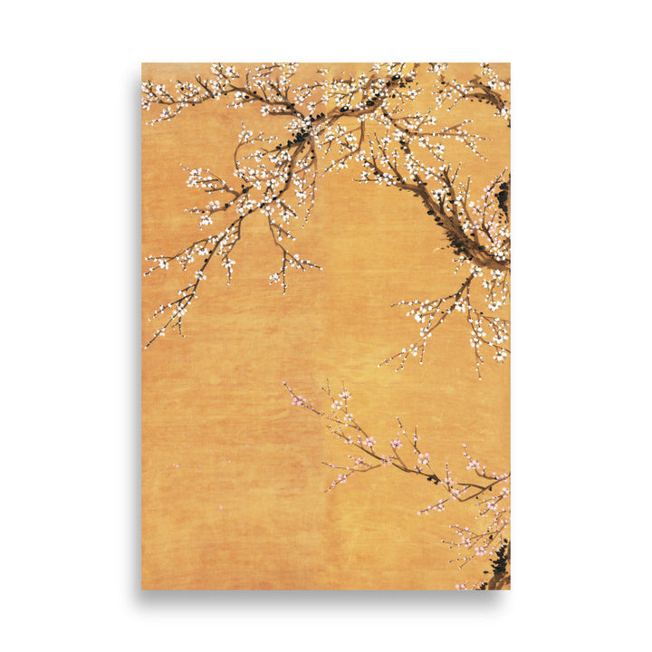 Poster - Rote und weiße Pflaumenblüten Jo Hee-ryong ohne Rahmen / Teil 1 / 21×30 cm artlia
