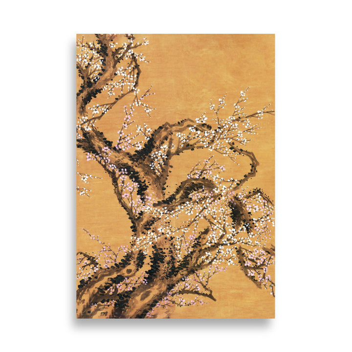 Poster - Rote und weiße Pflaumenblüten Jo Hee-ryong ohne Rahmen / Teil 2 / 21×30 cm artlia