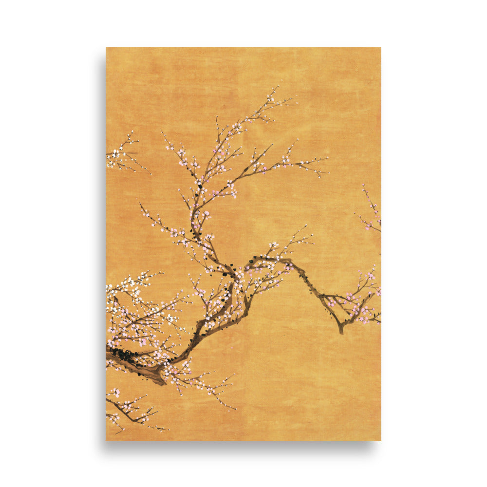 Poster - Rote und weiße Pflaumenblüten Jo Hee-ryong ohne Rahmen / Teil 3 / 21×30 cm artlia