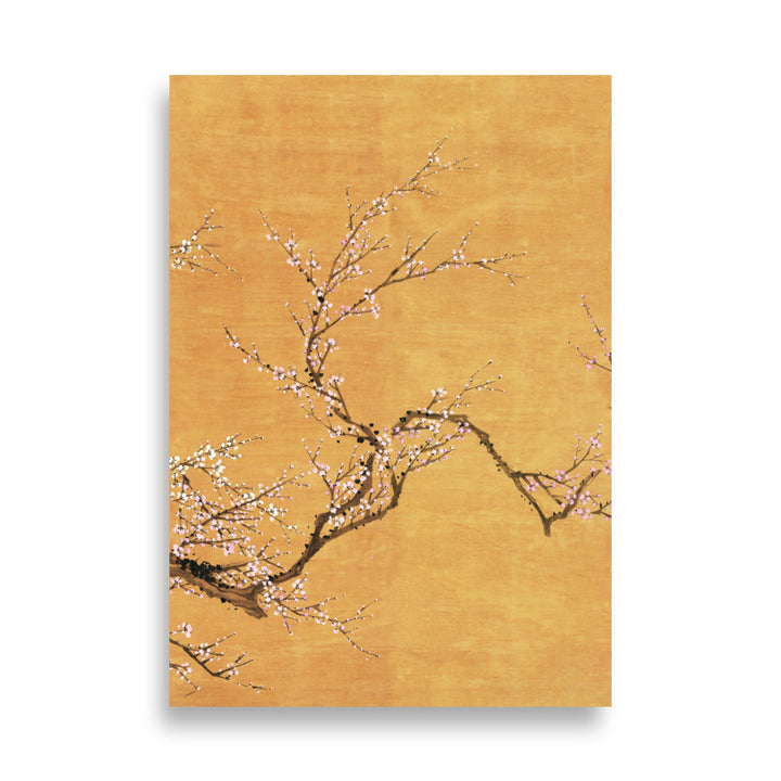 Poster - Rote und weiße Pflaumenblüten Jo Hee-ryong ohne Rahmen / Teil 3 / 21×30 cm artlia
