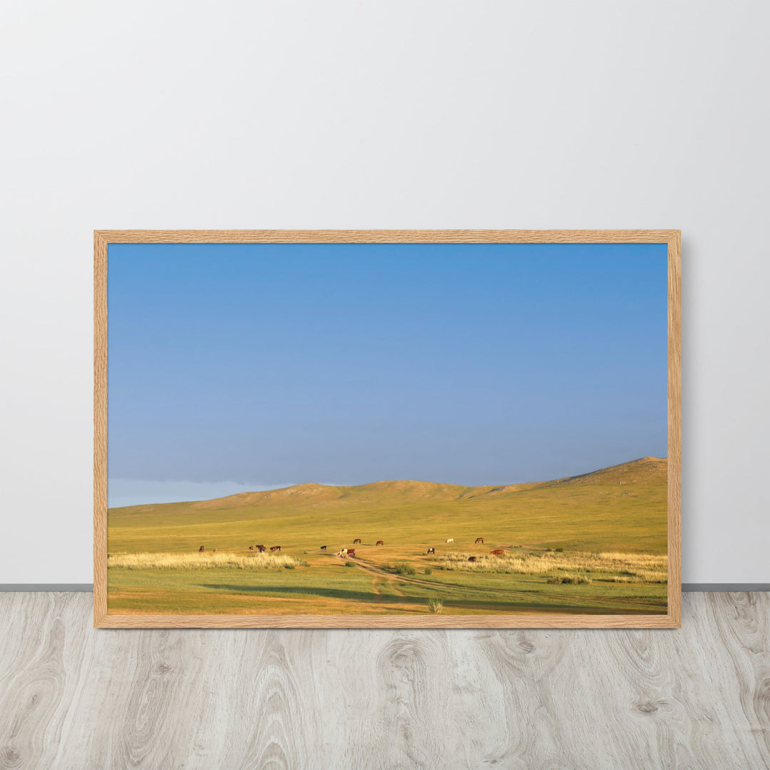 Poster - Steppe on a calm morning, Mongolia Young Han Song artlia