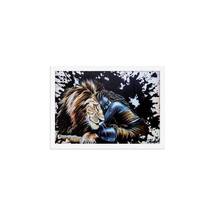Poster - The Lioness, Nokuthula M Mpofu Nokuthula M Mpofu Weiß / A2 (42×59.4 cm) artlia