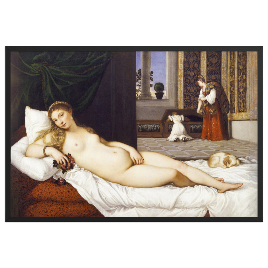 Poster - Tizian, Venus of Urbino ARTLIA Schwarz / 61×91 cm artlia