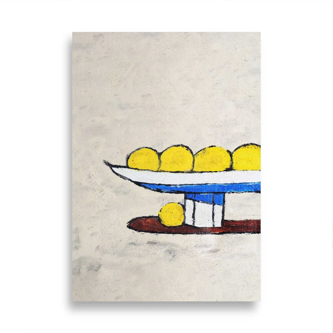 Affiche - Whanki Kim, citrons sur plateau