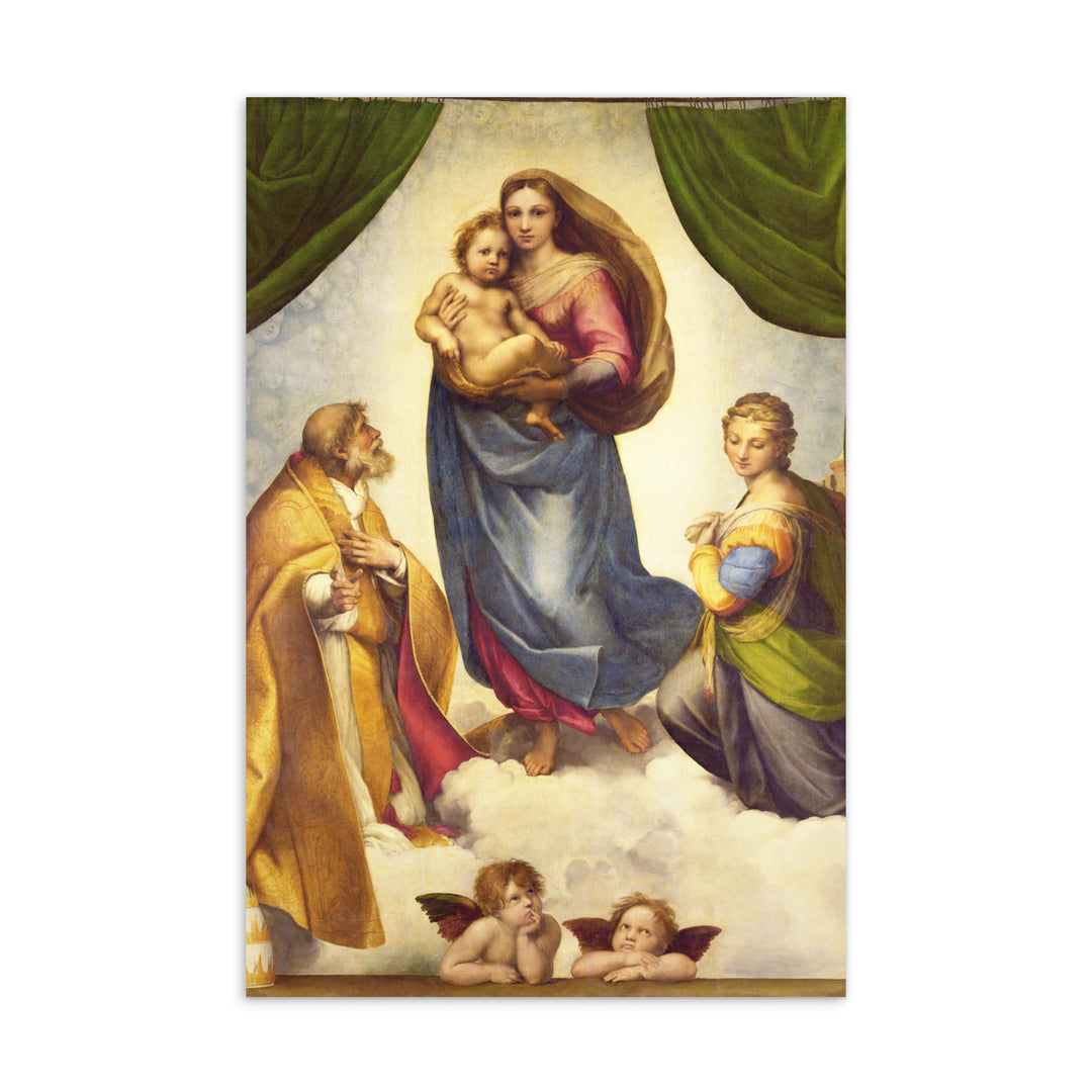 Postkarte - Raffaello Sanzio da Urbino, Die Sixtinische Madonna artlia