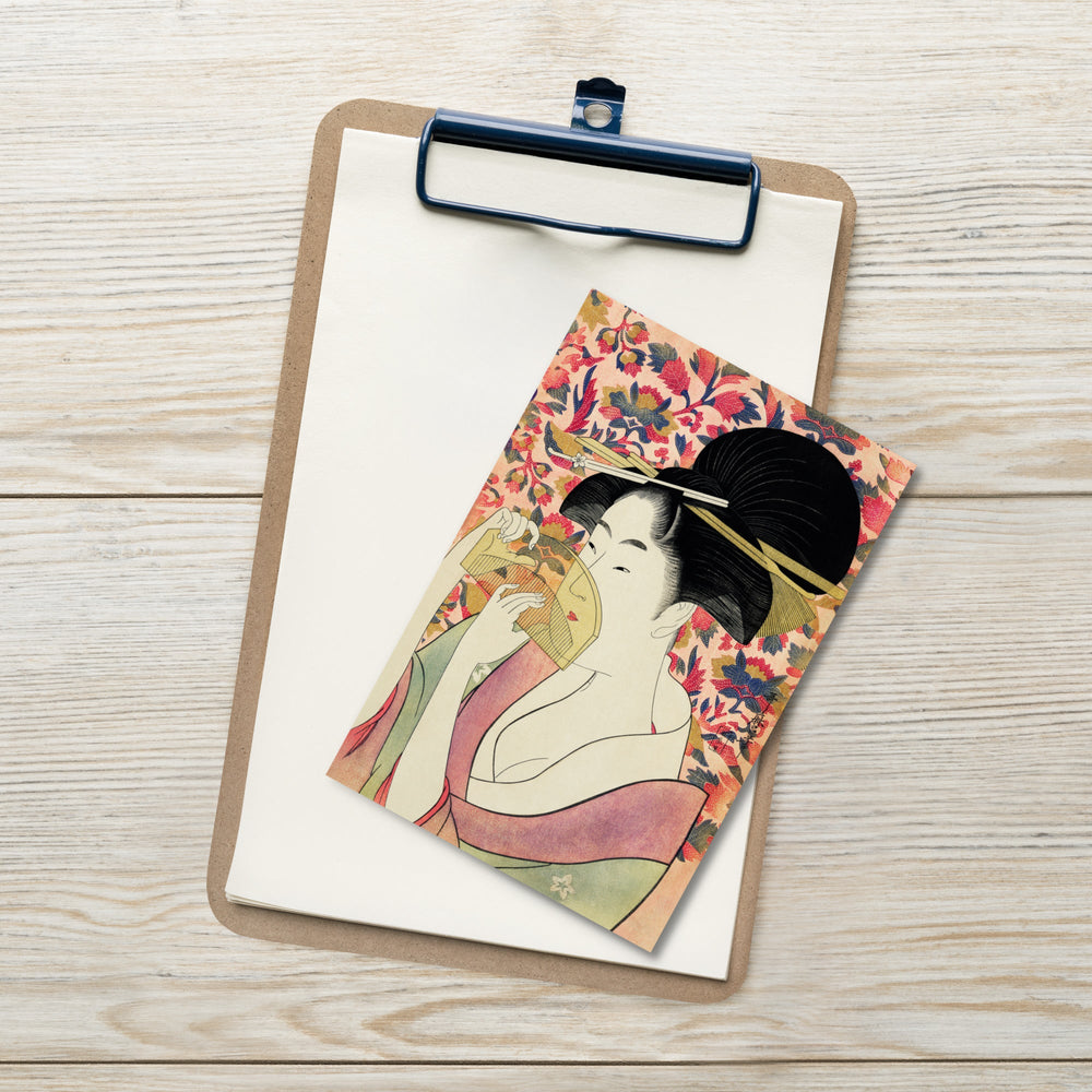 Postkarte - Retro Geisha artlia