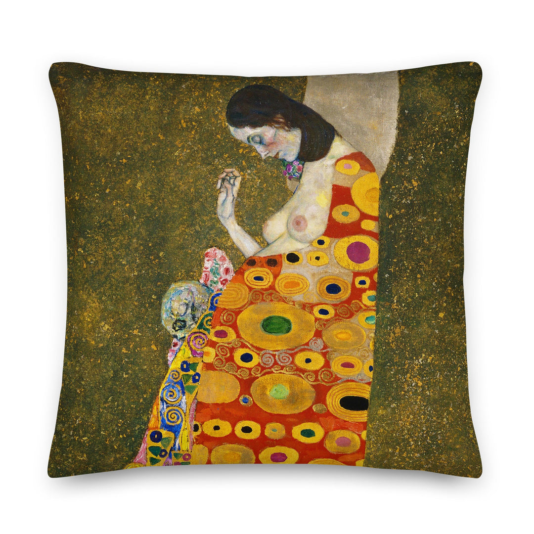Premium-Kissen - Gustav Klimt, Hope II Gustav Klimt 56x56 cm (22″×22″) artlia