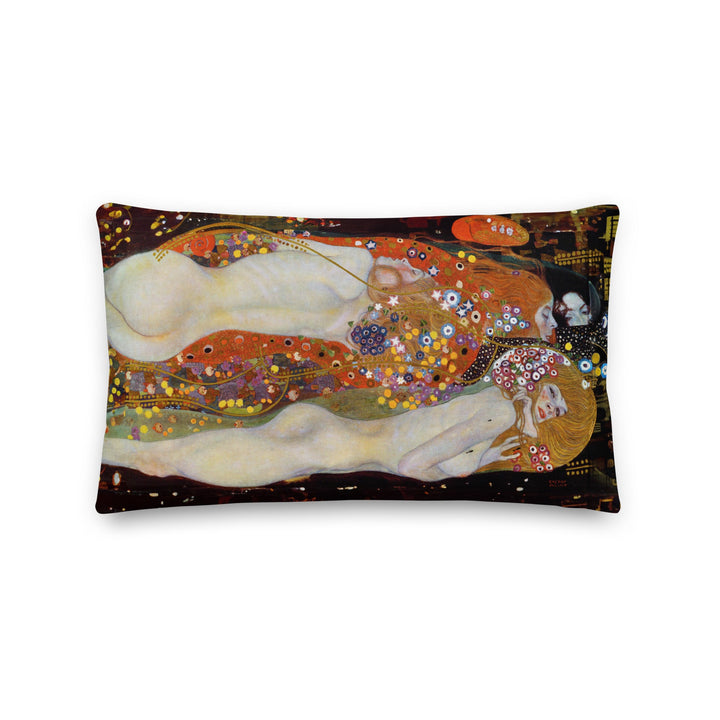 Premium-Kissen - Gustav Klimt, Wasserschlangen II Gustav Klimt 50x30 cm (20″×12″) artlia