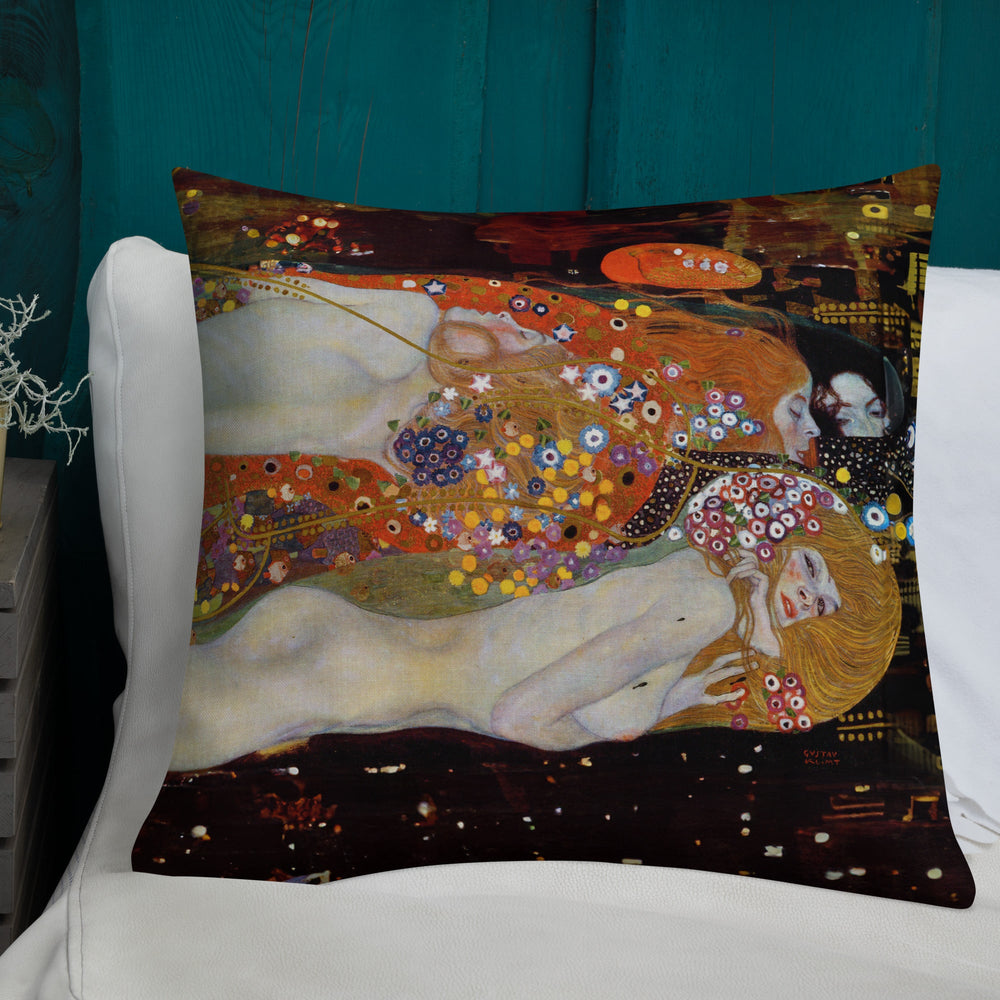 Premium-Kissen - Gustav Klimt, Wasserschlangen II Gustav Klimt artlia
